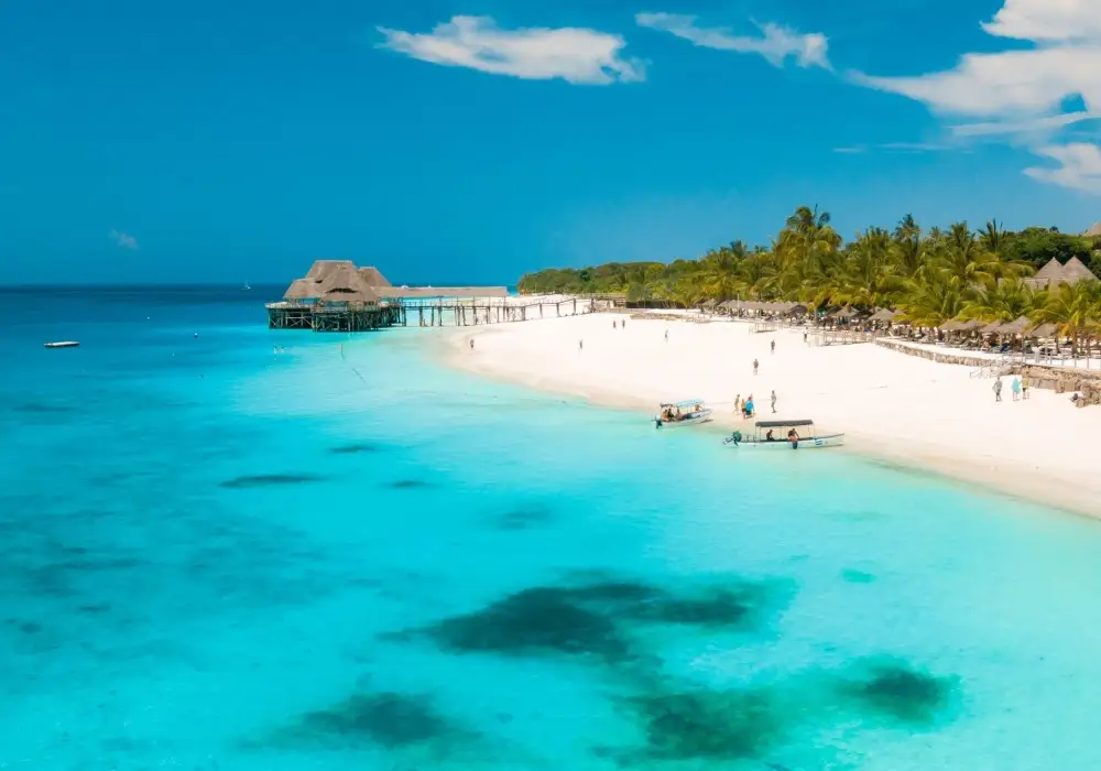 Nungwi Beach In North Zanzibar.